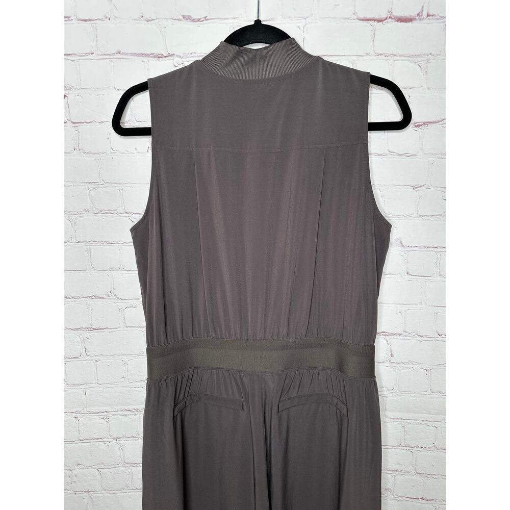 Athleta Brown Sleeveless Jumpsuit Womens Size 10 Activewear Sporty - Picture 10 of 11
